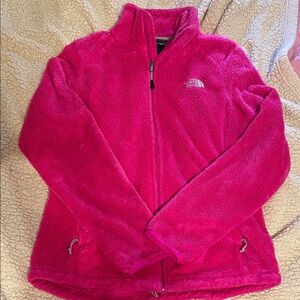 EUC The North Face Women's Hot Pink Teddy Jacket